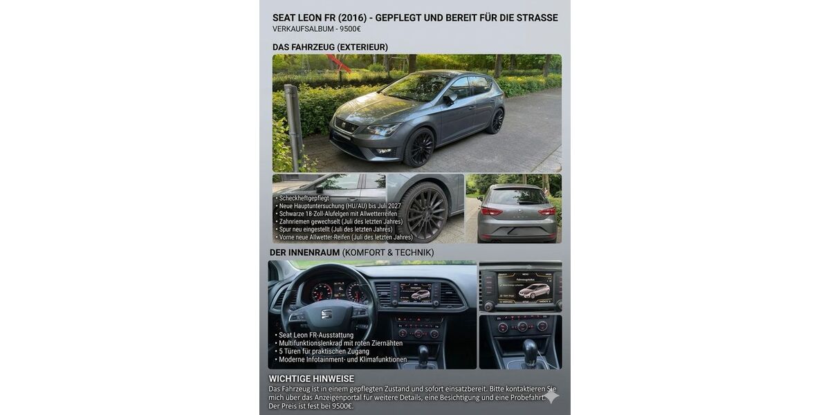 Seat Leon 178.000 km 9.000 &euro; Recklinghausen 45665