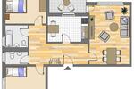 Etagenwohnung Ratingen Tiefenbroich - 3 Zimmer, 82 m&sup2;, 974&euro; | Angebot:26102047