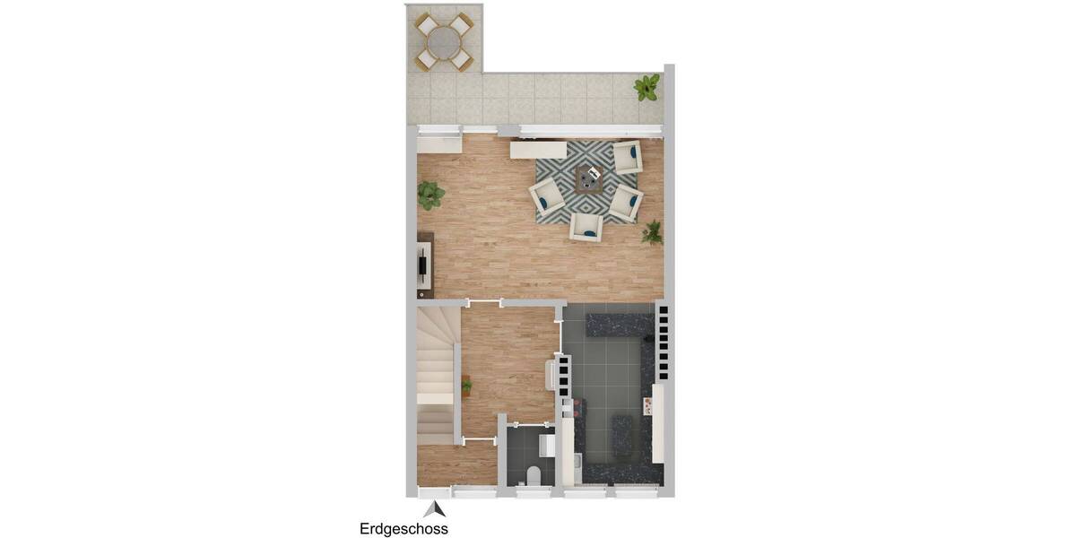 Reihenmittelhaus Gevelsberg - 6 Zimmer, 135 m&sup2;, 469.000&euro; | Angebot:25675602