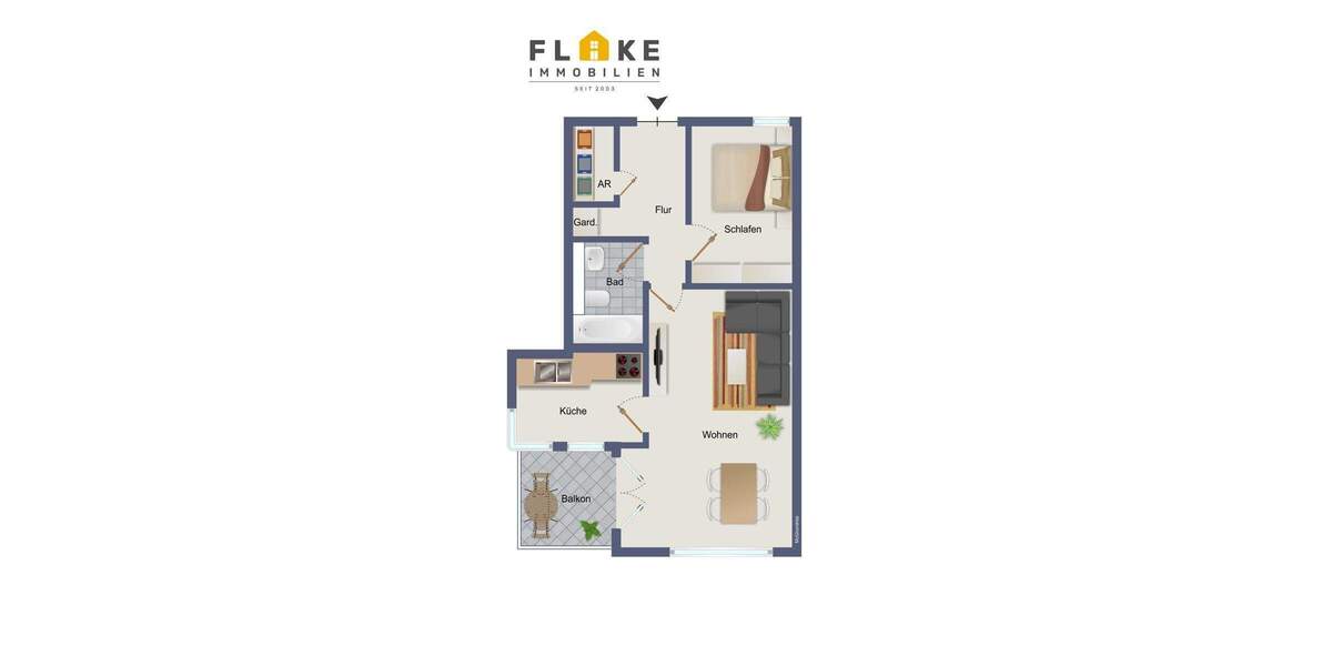 Barrierearme Eigentumswohnung mit Balkon und Tiefgaragenstellplatz in der Recklinghäuser Innenstadt - Etagenwohnung Recklinghausen Stadtmitte | Angebot:25746775