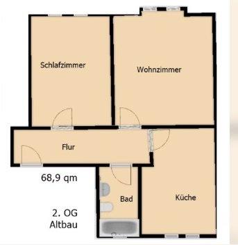 Etagenwohnung Herten Bertlich - 1 Zimmer, 69 m&sup2;, 390&euro; | Angebot:26384691