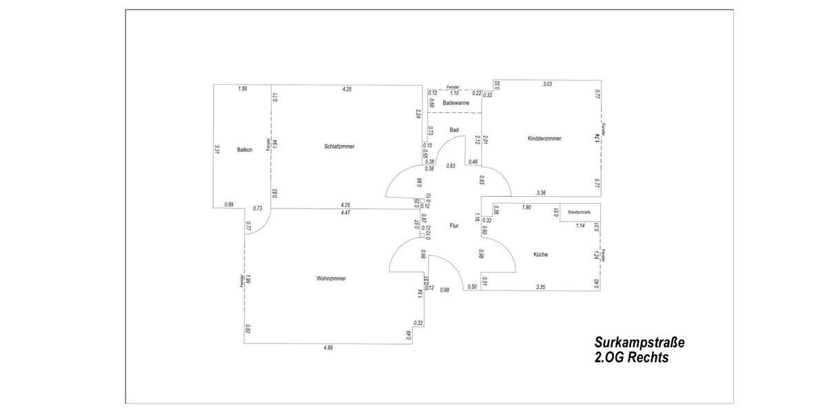Etagenwohnung Gelsenkirchen Erle - 3.5 Zimmer, 65 m&sup2;, 397&euro; | Angebot:26237017