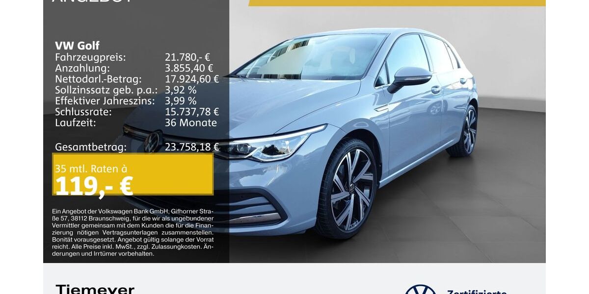 VW Golf 22.922 km 21.480 &euro; Bochum 44892