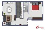Etagenwohnung Hagen Eilpe - 2 Zimmer, 47 m&sup2;, 330&euro; | Angebot:25774658