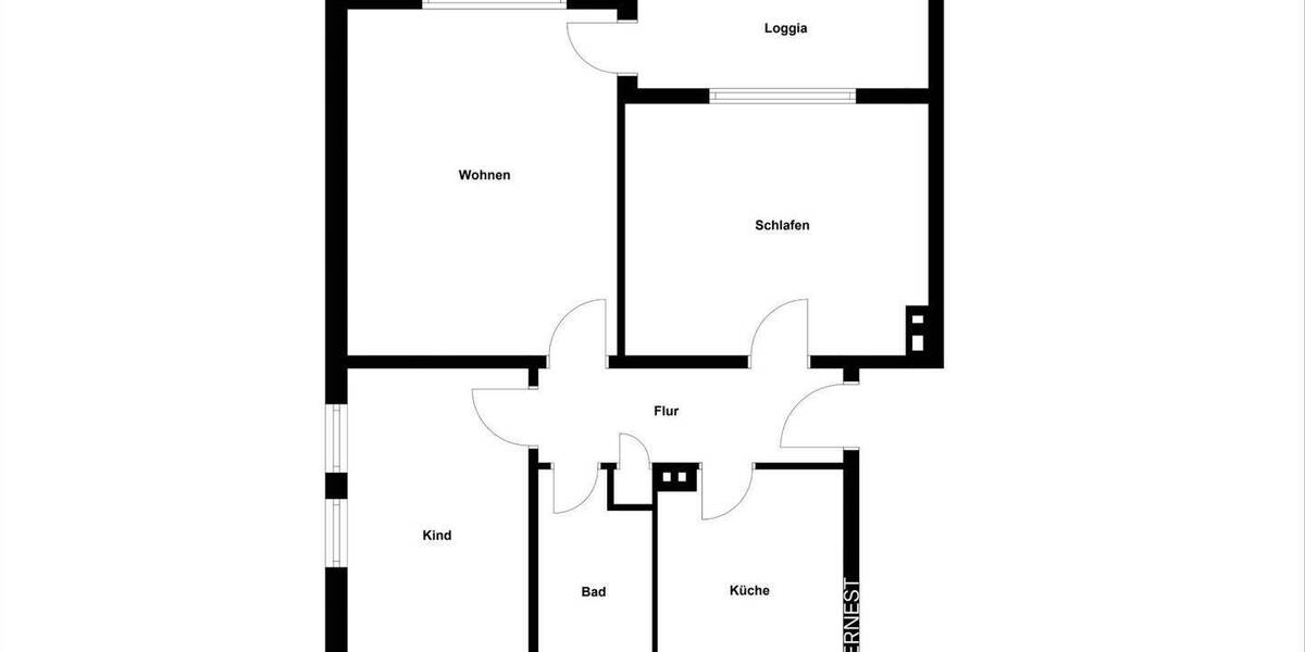 Etagenwohnung Hagen Boele - 3 Zimmer, 73 m&sup2;, 134.900&euro; | Angebot:25686386