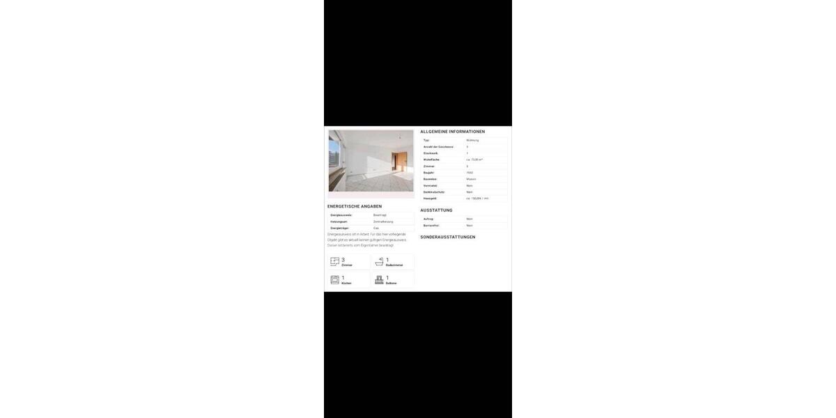 Etagenwohnung Gelsenkirchen Erle - 3 Zimmer, 75 m&sup2;, 168.000&euro; | Angebot:15164525