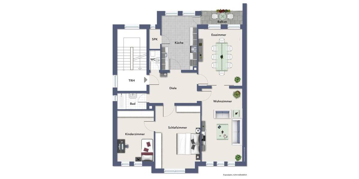 Etagenwohnung Hagen Haspe - 4 Zimmer, 112 m&sup2;, 1.120&euro; | Angebot:26882672