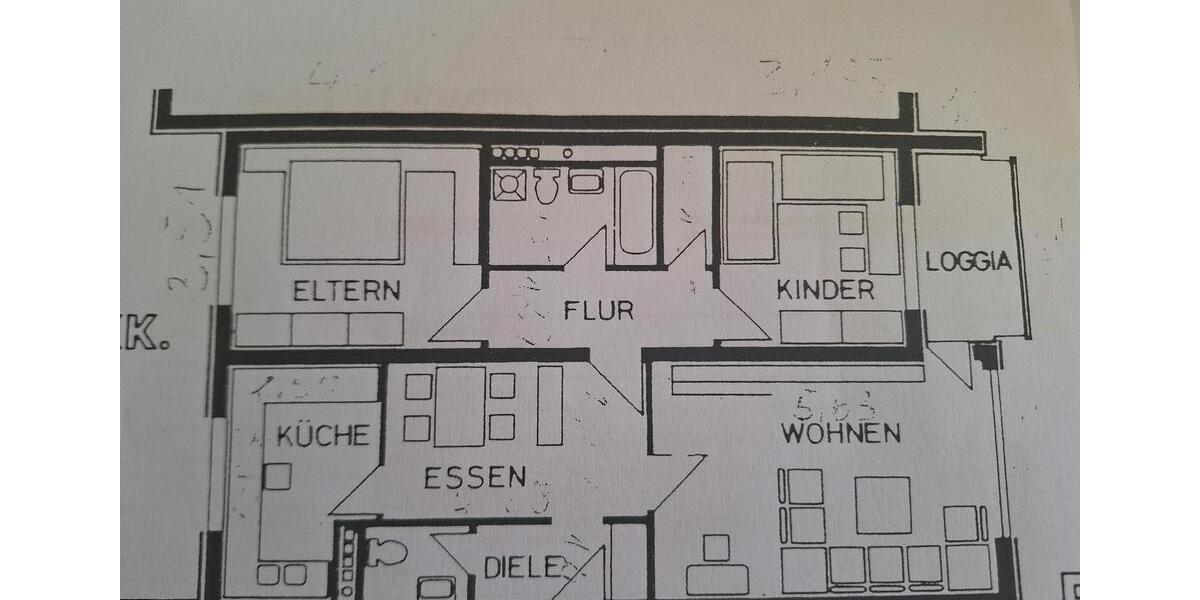 Etagenwohnung Wuppertal Lichtenplatz - 3 Zimmer, 85 m&sup2;, 204.000&euro; | Angebot:26395163