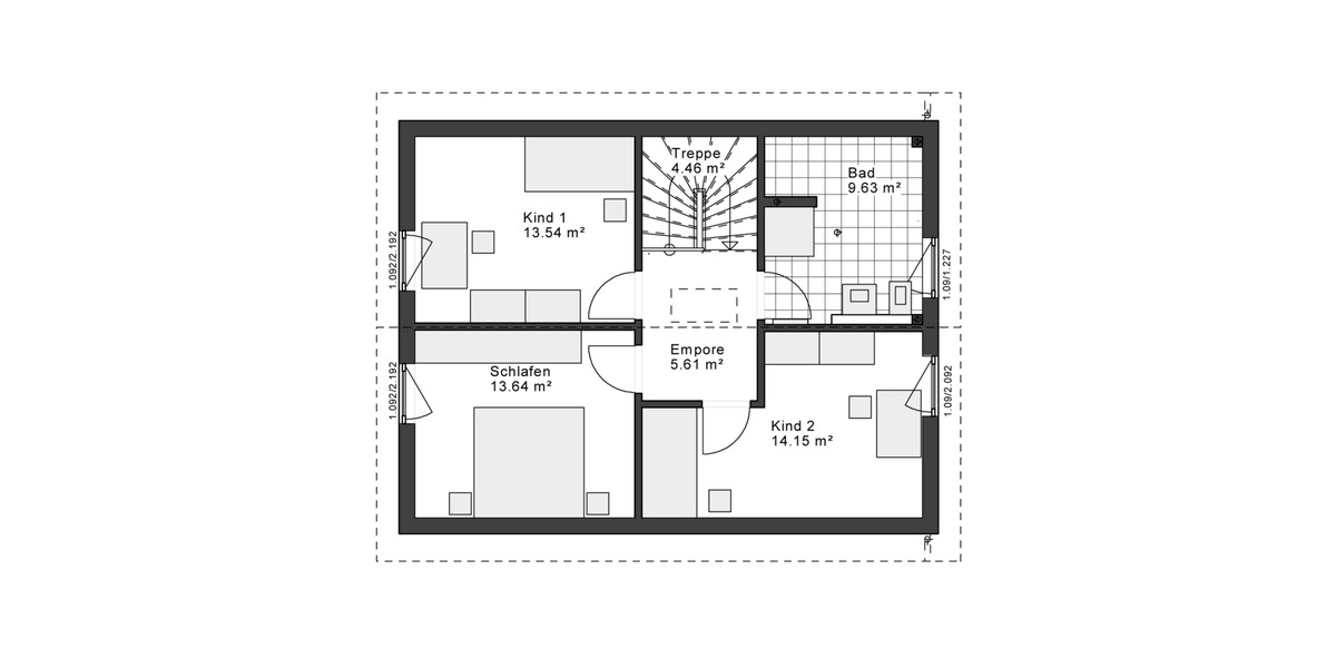 Einfamilienhaus Essen Stadtbezirk IV - 3 Zimmer, 120 m&sup2;, 1.243&euro; | Angebot:24391887