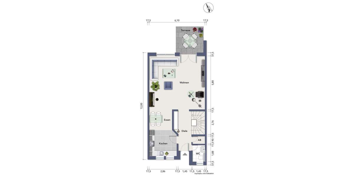 Reihenmittelhaus Bottrop Eigen - 4 Zimmer, 142 m&sup2;, 399.000&euro; | Angebot:25707079