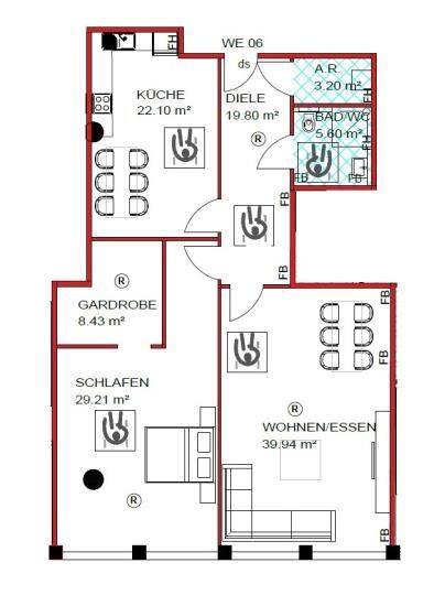 Etagenwohnung Oberhausen Altstadt-Süd - 2 Zimmer, 127 m&sup2;, 1.050&euro; | Angebot:26929888