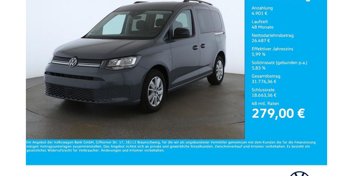 VW Caddy 7.596 km 31.270 &euro; Dortmund 44379