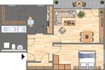 Etagenwohnung Velbert Velbert-Mitte - 2 Zimmer, 63 m&sup2;, 479&euro; | Angebot:25644835