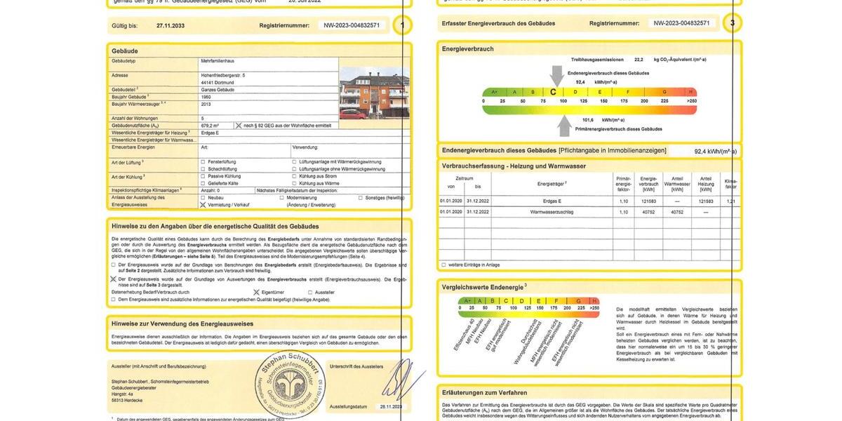 Etagenwohnung Dortmund Gartenstadt - 3 Zimmer, 80 m&sup2;, 275.000&euro; | Angebot:26765848