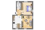 Dachgeschoßwohnung Dortmund Gartenstadt - 2 Zimmer, 40 m&sup2;, 410&euro; | Angebot:26003851