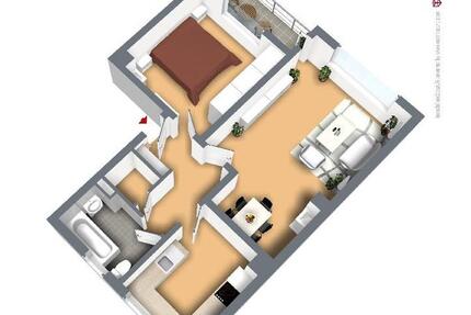 Wohnung Remscheid Lüttringhausen - 2 Zimmer, 60 m&sup2;, 468&euro; | Angebot:25959252