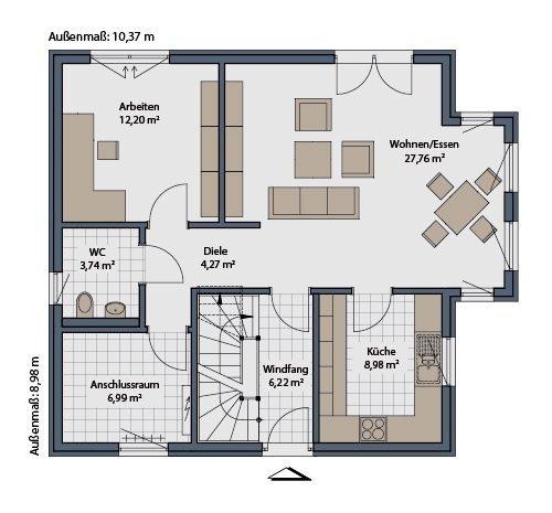 Einfamilienhaus Essen Stadtbezirk IV - 5 Zimmer, 140 m&sup2;, 1.800&euro; | Angebot:26151786