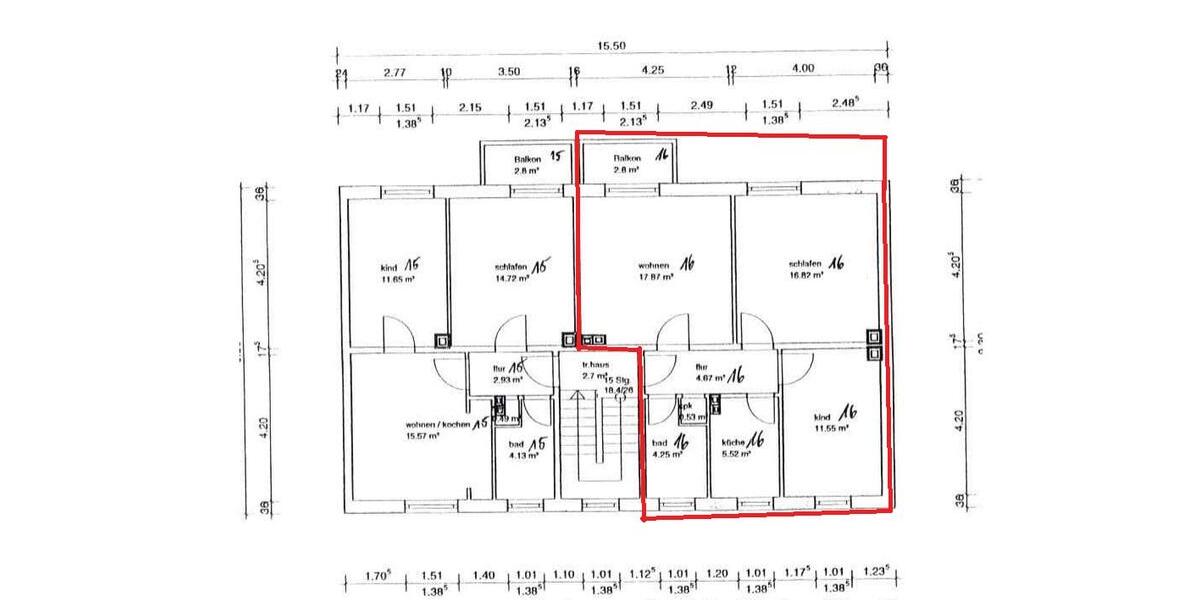 Etagenwohnung Remscheid - 3 Zimmer, 64 m&sup2;, 149.000&euro; | Angebot:26406440