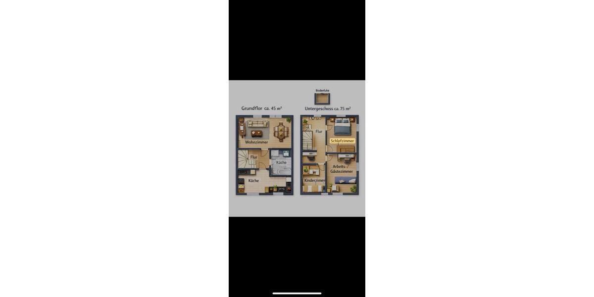 Maisonettenwohnung Herne Sodingen - 4 Zimmer, 110 m&sup2;, 1.100&euro; | Angebot:26372664