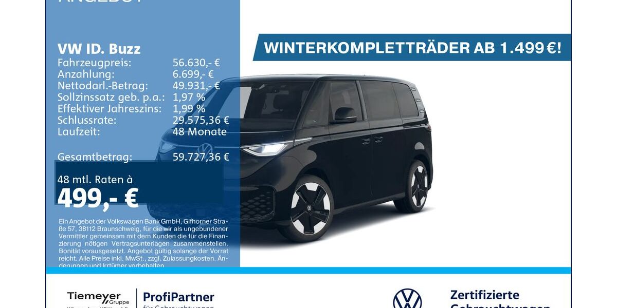 VW ID. Buzz 11.133 km 56.630 &euro; Recklinghausen 45663