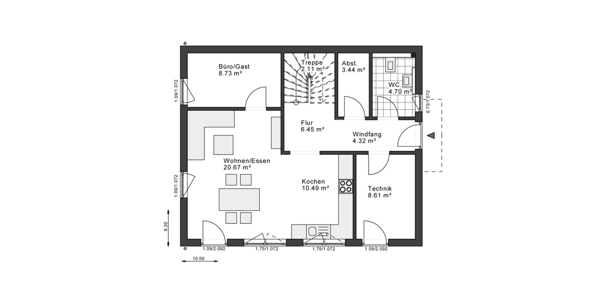 Einfamilienhaus Essen Stadtbezirk IV - 4 Zimmer, 140 m&sup2;, 2.399&euro; | Angebot:24660802