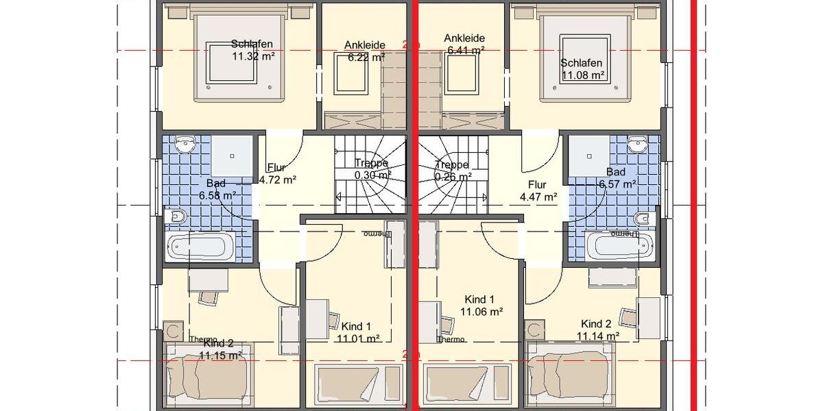 Doppelhaushälfte Gladbeck Alt-Rentfort - 5 Zimmer, 110 m&sup2;, 1.600&euro; | Angebot:24639633