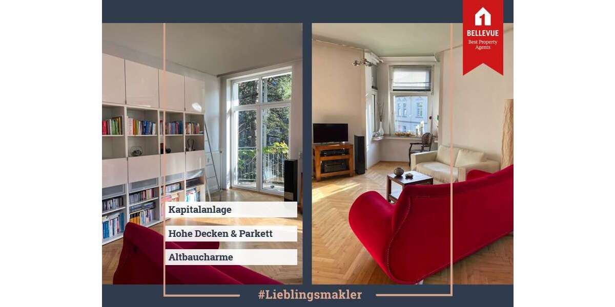Etagenwohnung Essen / Rüttenscheid Rüttenscheid - 2 Zimmer, 82 m&sup2;, 329.000&euro; | Angebot:24184778
