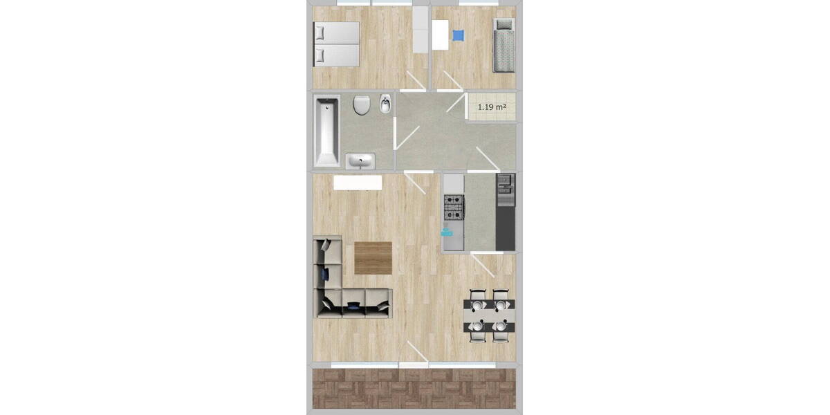 Etagenwohnung Marl Alt-Marl - 4 Zimmer, 72 m&sup2;, 167.500&euro; | Angebot:26244053