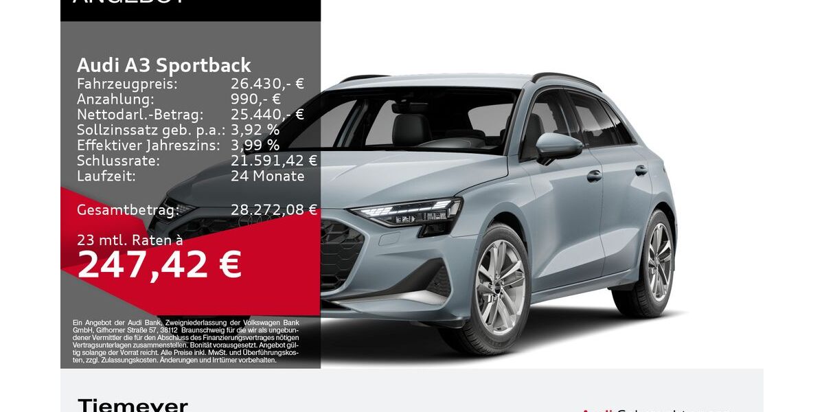 Audi A3 16.974 km 25.780 &euro; Bochum 44809