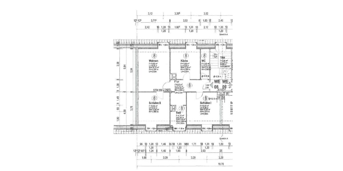 Dachgeschoßwohnung Essen Huttrop - 3 Zimmer, 76 m&sup2;, 119.000&euro; | Angebot:26819341