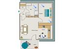 Dachgeschoßwohnung Gelsenkirchen Gelsenkirchen-West - 2.5 Zimmer, 49 m&sup2;, 526&euro; | Angebot:26329886