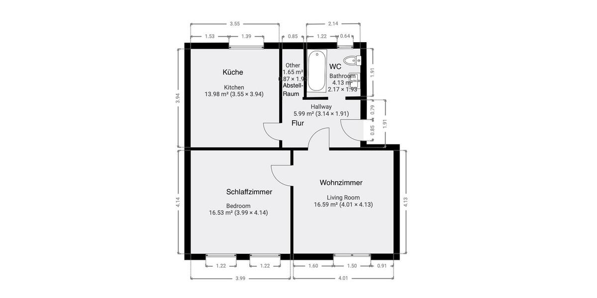 Etagenwohnung Herne Altenhöfen - 2.5 Zimmer, 59 m&sup2;, 710&euro; | Angebot:26251431