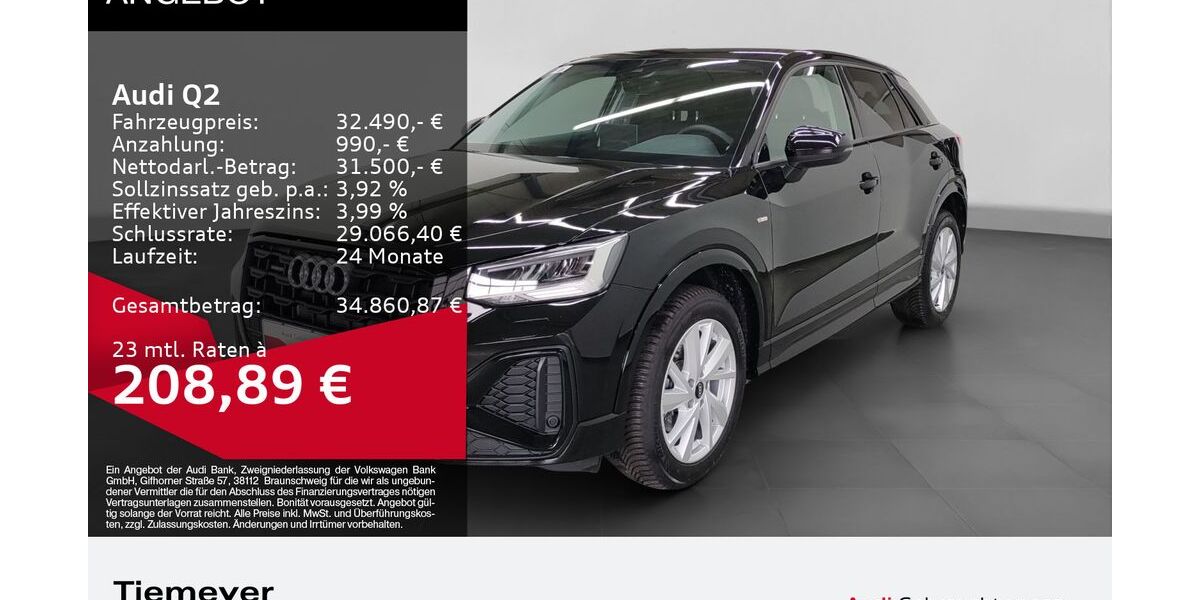 Audi Q2 9.522 km 32.490 &euro; Bochum 44809