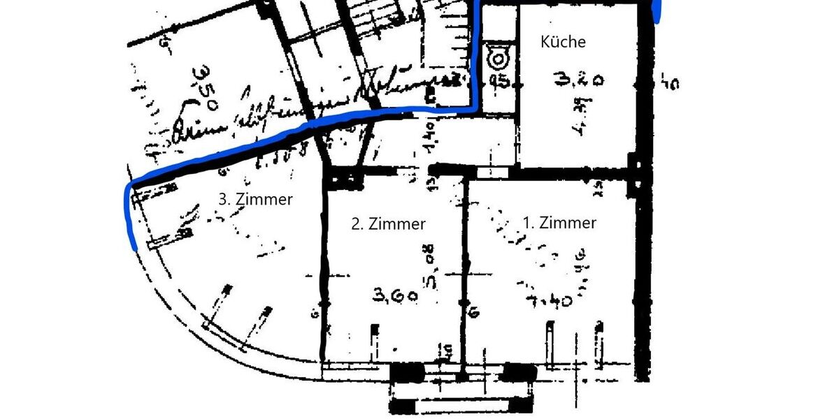 Helle 3-Zimmer Altbauwohnung mit Flair in Wehringhausen - Appartement Hagen | Angebot:26754315