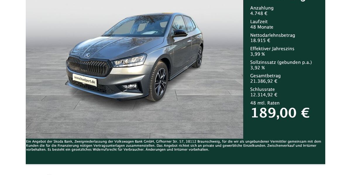 Skoda Fabia 17.146 km 22.888 &euro; Dortmund 44269