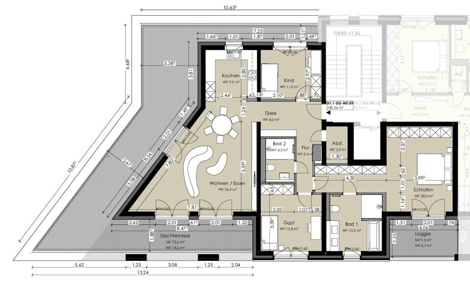 Etagenwohnung Herne Altenhöfen - 4.5 Zimmer, 152 m&sup2;, 1.883&euro; | Angebot:26382799