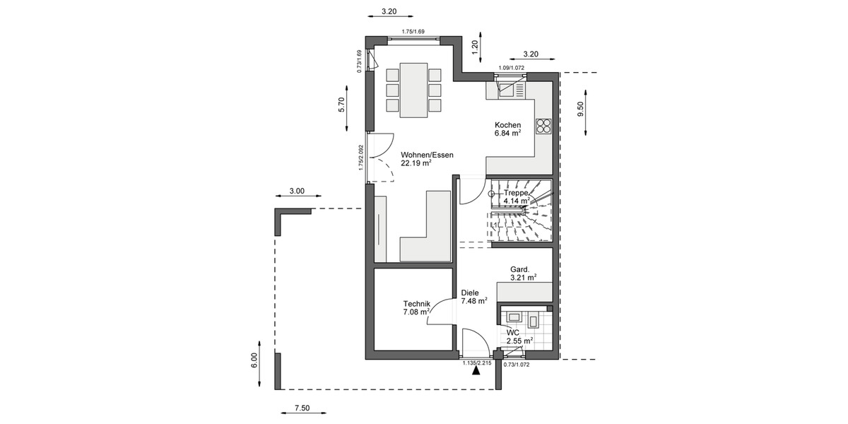 Doppelhaushälfte Wetter (Ruhr) - 3 Zimmer, 105 m&sup2;, 1.550&euro; | Angebot:24523890