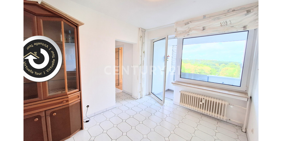 Love is in the air – Helle 3,5-Zimmer-Wohnung mit Weitblick im 6. OG - Etagenwohnung Bochum Laer | Angebot:27327929