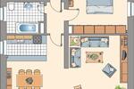 Erdgeschoßwohnung Gelsenkirchen Resse - 2.5 Zimmer, 58 m&sup2;, 409&euro; | Angebot:24714288