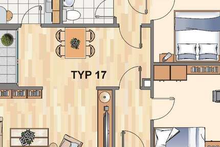 Wohnung Essen Freisenbruch - 3.5 Zimmer, 72 m&sup2;, 579&euro; | Angebot:26393021