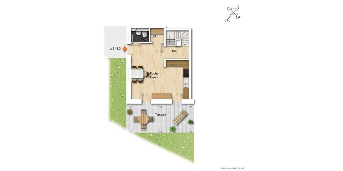 Reihenmittelhaus Hattingen Bredenscheid-Stüter - 3 Zimmer, 135 m&sup2;, 1.693&euro; | Angebot:25708877