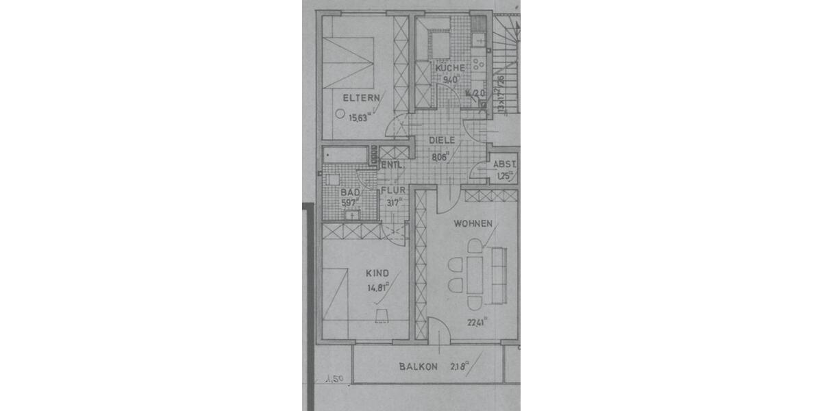 Etagenwohnung Gelsenkirchen Gelsenkirchen-Mitte - 3.5 Zimmer, 83 m&sup2;, 620&euro; | Angebot:26295383