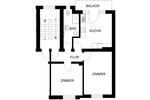 Etagenwohnung Hagen Hagen-Nord - 2 Zimmer, 63 m&sup2;, 396&euro; | Angebot:26381559