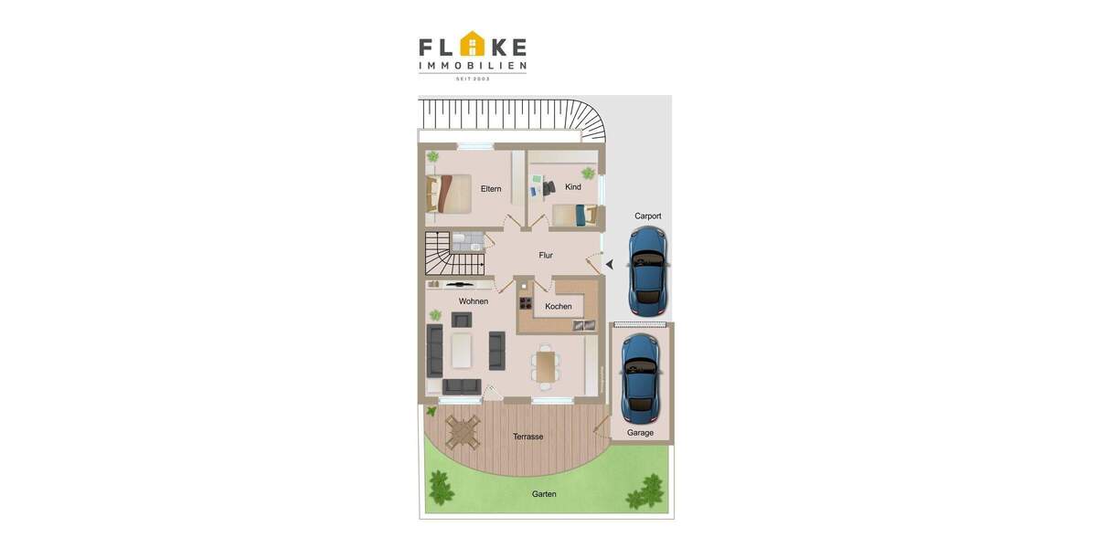 Einseitig angebauter, teilunterkellerter Bungalow mit Garage in ruhigem Stichweg auf Kaufgrundstück. - Einfamilienhaus Oer-Erkenschwick Groß-Erkenschwick | Angebot:25413680