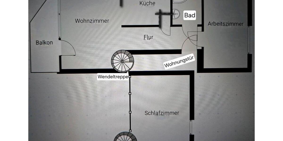 Dachgeschoßwohnung Ratingen Tiefenbroich - 3 Zimmer, 55 m&sup2;, 930&euro; | Angebot:26152421
