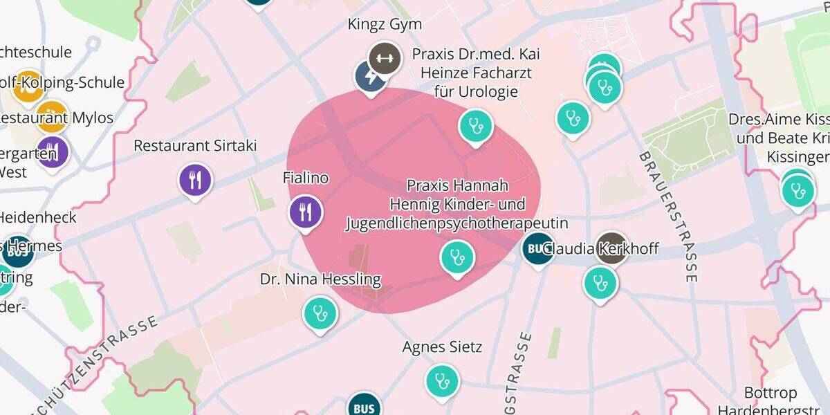Etagenwohnung Bottrop Stadtmitte - 2 Zimmer, 55 m&sup2;, 450&euro; | Angebot:26826425