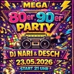 Mega 80/90er Party im Volkshaus Pegau