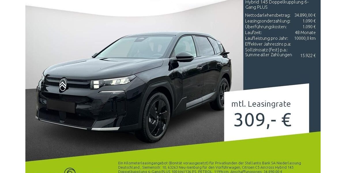 Citroen C5 Aircross 1.500 km 31.590 &euro; Dortmund 44263