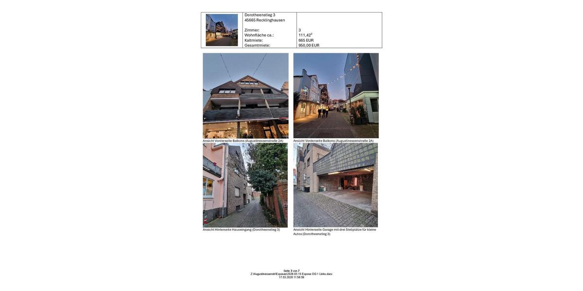Etagenwohnung Recklinghausen Berghausen - 2.5 Zimmer, 111 m&sup2;, 665&euro; | Angebot:26347747