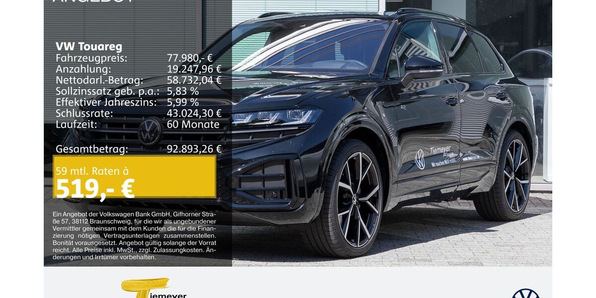 VW Touareg 9.999 km 72.980 &euro; Bochum 44892